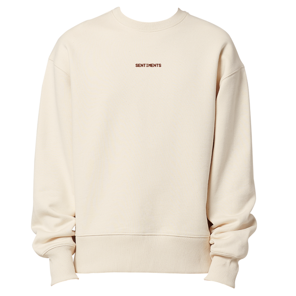 beige crewneck