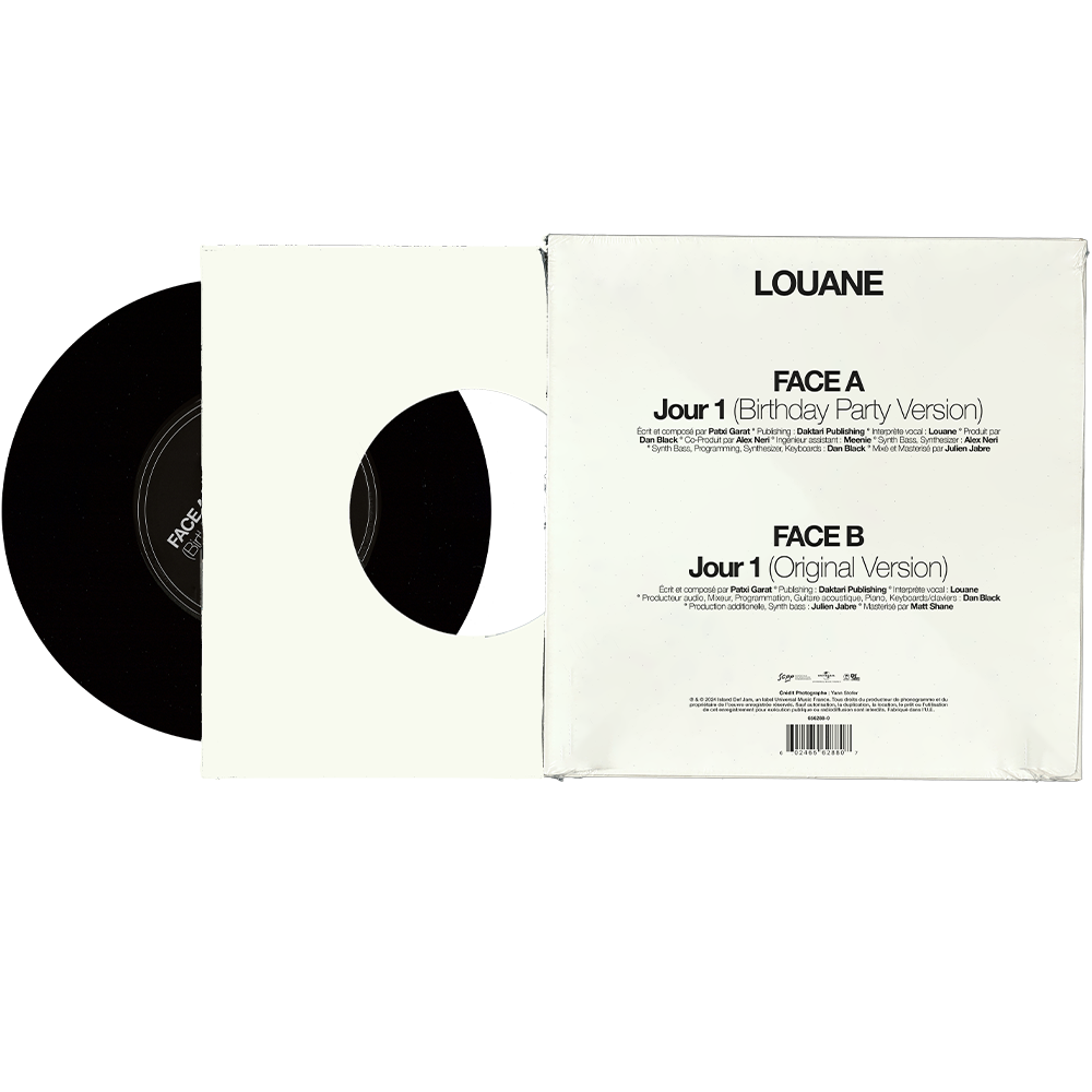 « Jour 1 » 45 rpm vinyl Exclusive 45T Vinyl (limited edition 450 copies)