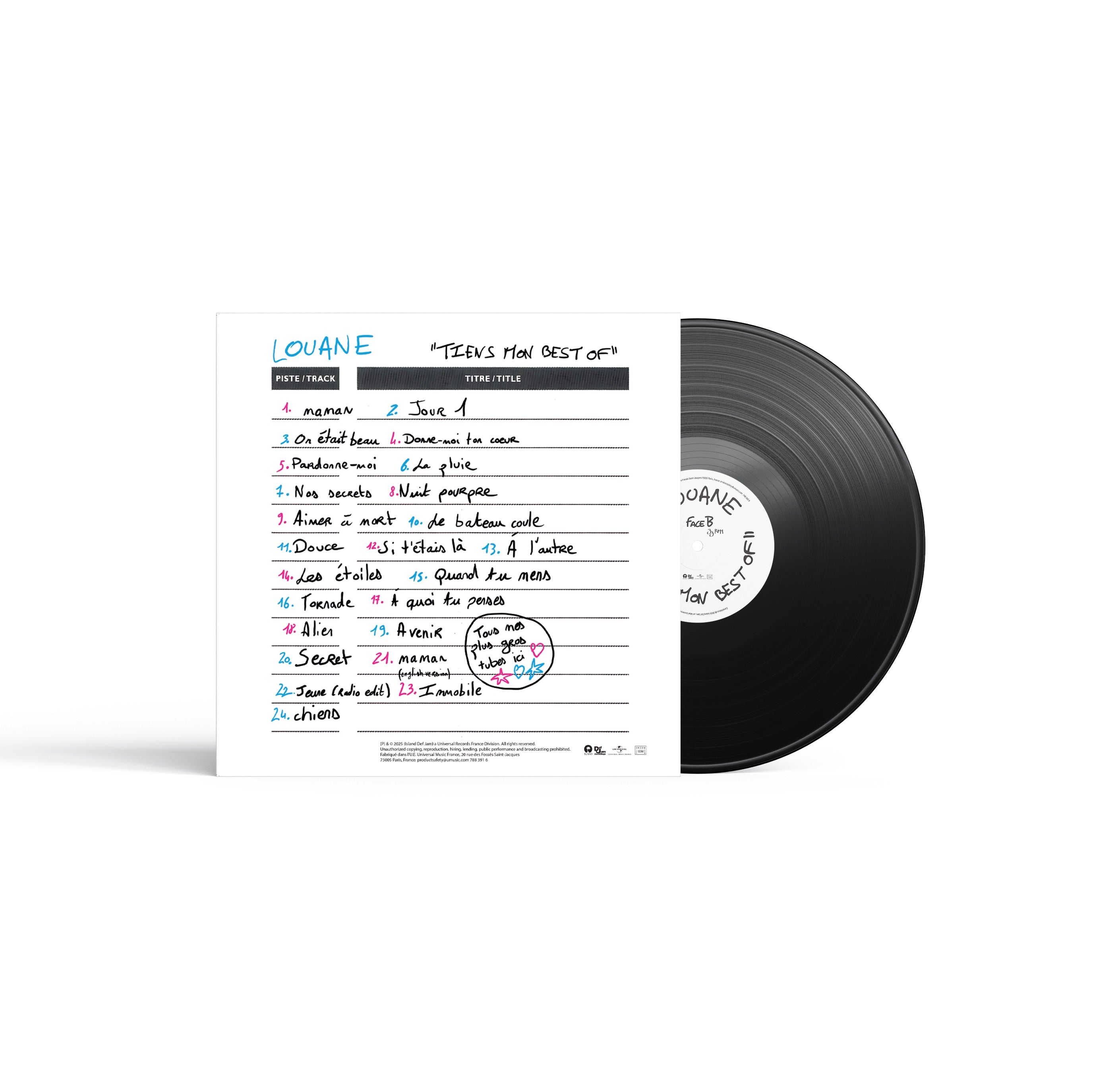 tiens mon best of double vinyle