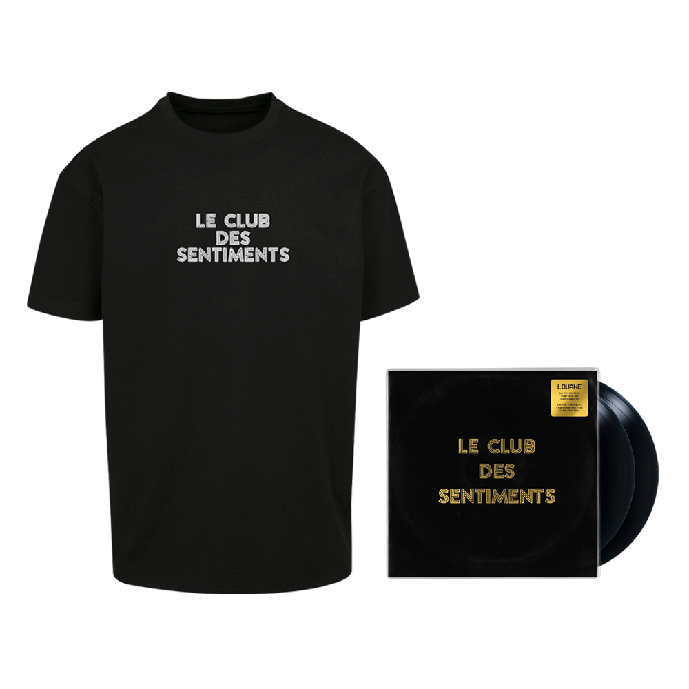 Pack Double Vinyle "Le Club des Sentiments" + T-Shirt noir