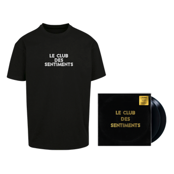 Pack Double Vinyle "Le Club des Sentiments" + T-Shirt noir