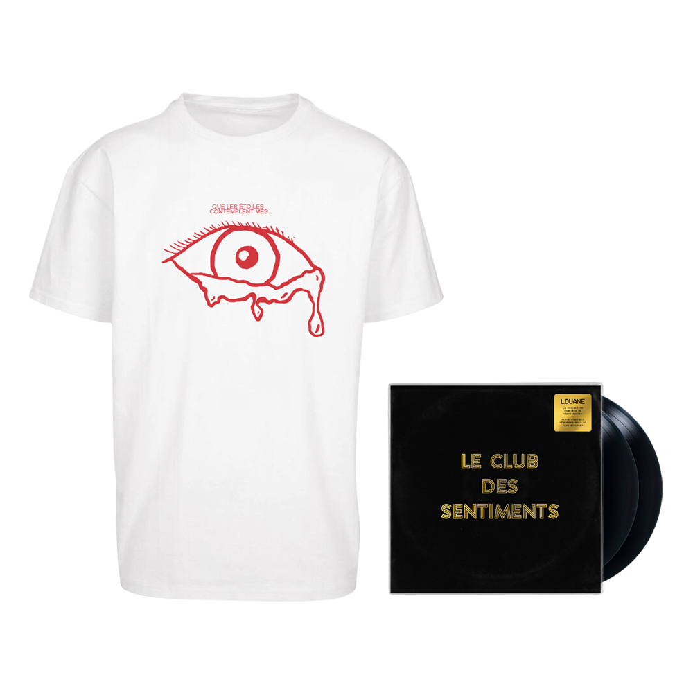 Pack Double Vinyle "Le Club des Sentiments" + White T-Shirt Tears