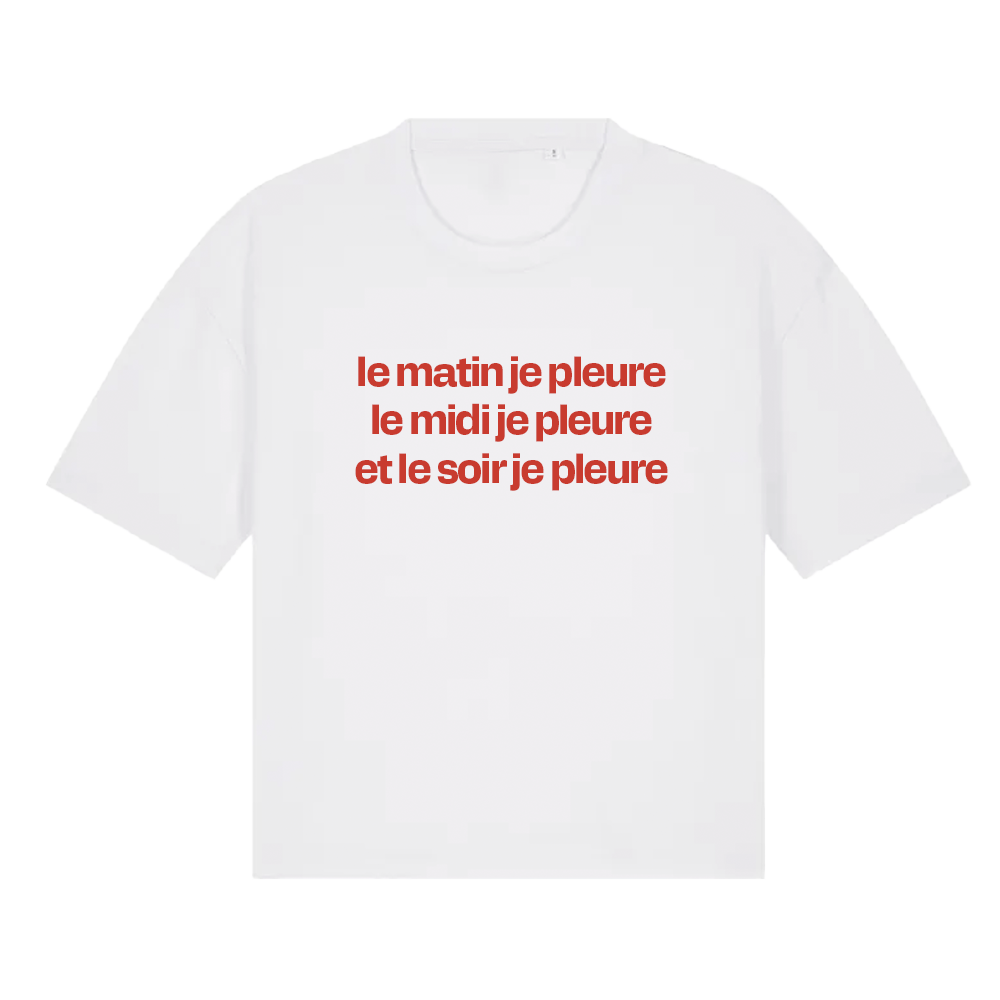 solo (lp rouge) + tee-shirt (je pleure)