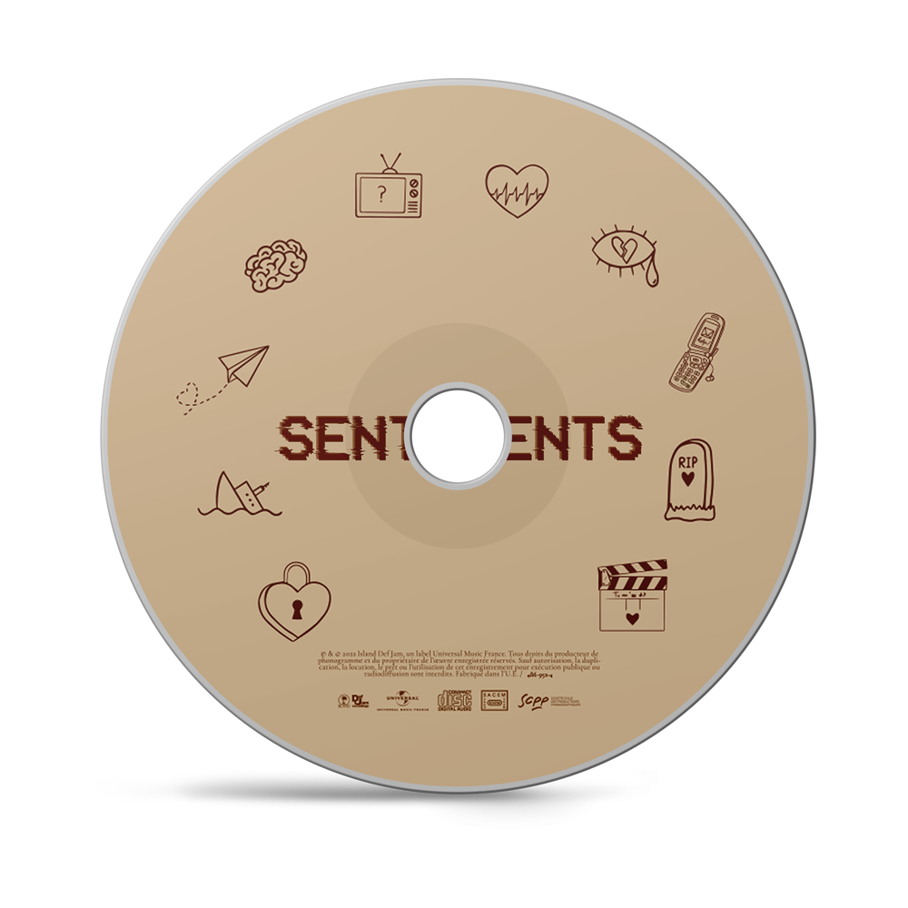 CD DÉDICACÉ "SENTIMENTS" + CARNET DE SENTIMENTS